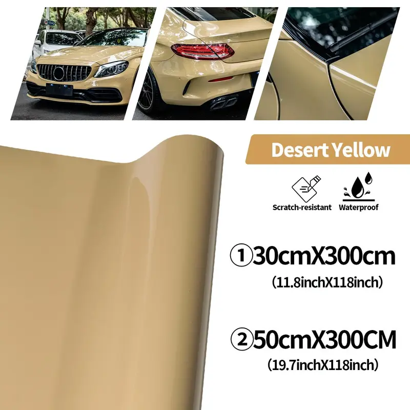 Car Vinyl Wrap, Waterproof & Sunproof Car Body Sticker, Ultra-durable Car Body Decoration Sticker, Universal Car Exterior Accessories 1
