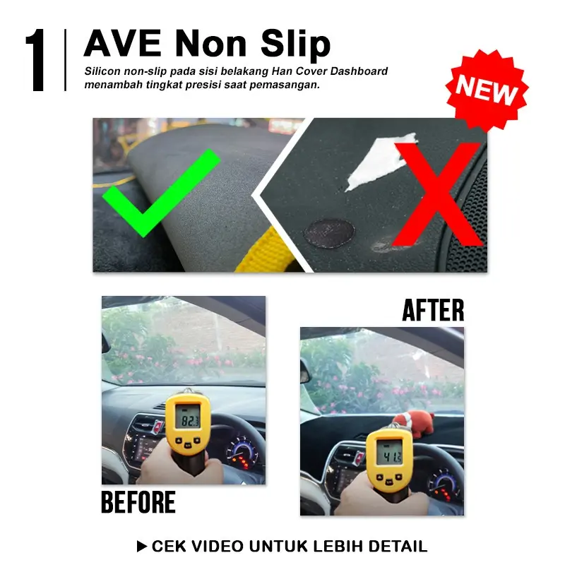 BELI 1 DAPAT 4 | Cover Dashboard Mobil CALYA 2016-2023 Pelindung Dasbor - Alas Taplak Dasbord aksesoris interior Hiasan dalam mobil - karpet pelindung panas dasbord dari sinar matahari bahan Premium 4