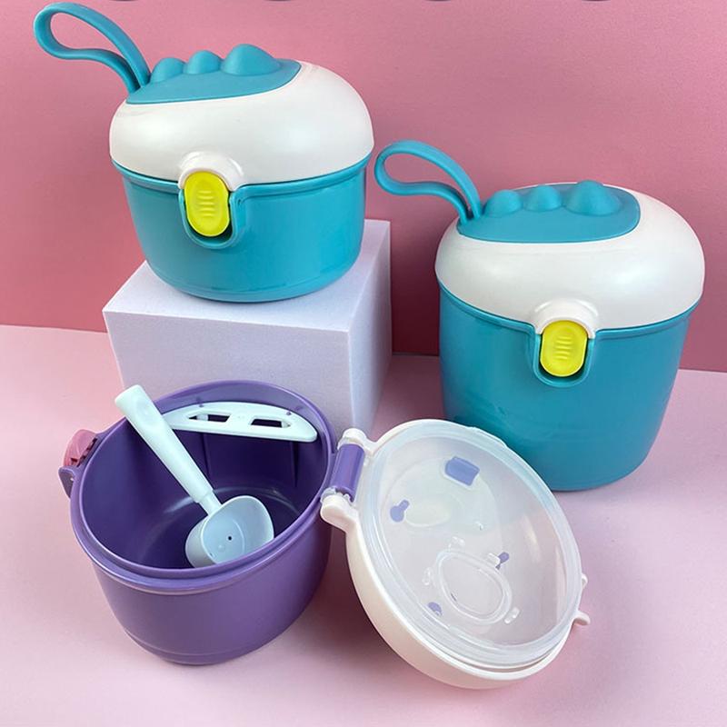 Portable Baby Milk Powder Box Cute Feeding Food Storage Box Essential Cereal Infant Milk Powder Box Toddler Snacks Container 1