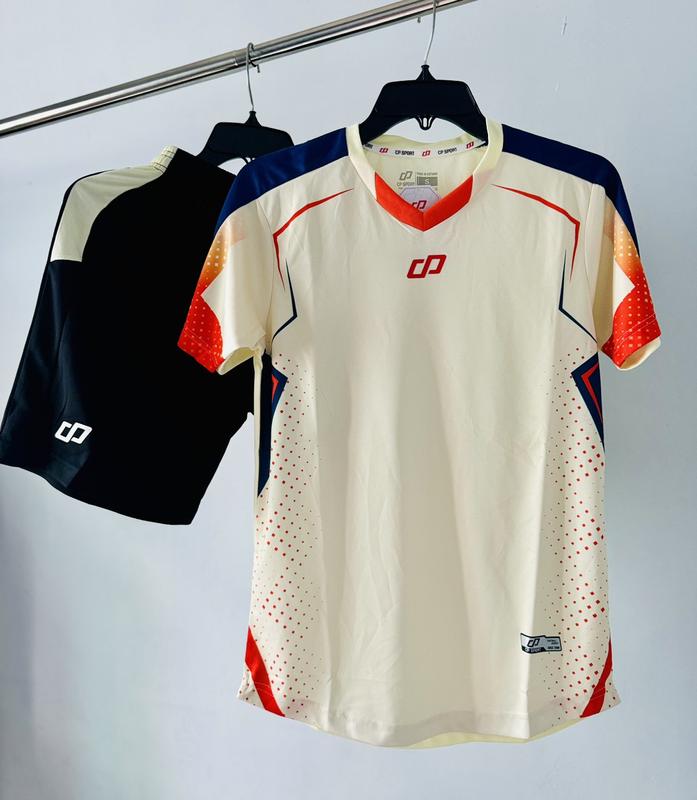 Áo Bóng Đá Nam CP 01 -KEM, Thiết Kế Không Logo, Miễn Phí In Tên Số, Chất Liệu Vải Mè Độc Quyền, Size: S-XXL, Nhiều Màu Sắc