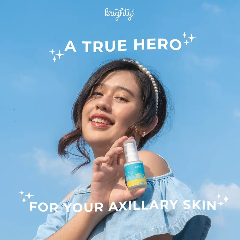 Brighty Aha Hero Serum X Underarm Scrub Exfoliating Liquid Perawatan Tubuh Melembutkan 5