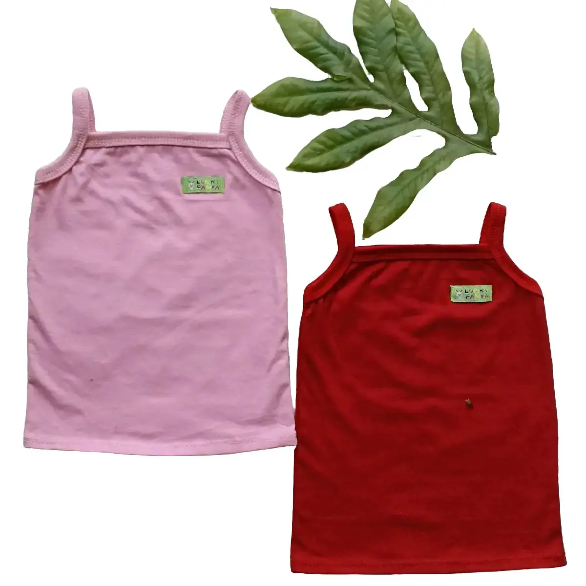 Tanktop Polos Cewek Bayi Bahan Katun Untuk Usia 0 - 18 Bln Cotton Abu Biru Hitam Kuning Lavender Merah Pink Putih
