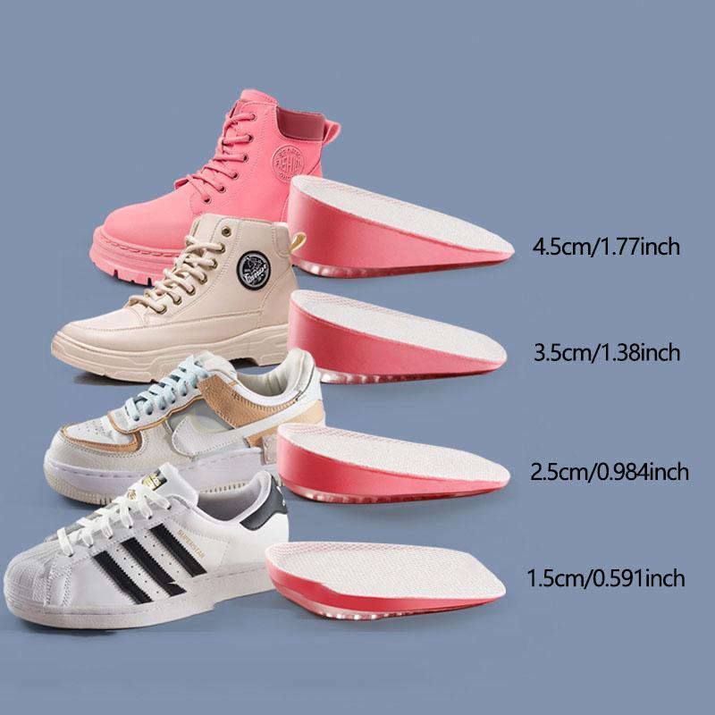 Silicone Height Increasing Insoles, 1 Pair Soft Elastic Breathable Comfortable Shoes Insoles, Invisible Half Pads for Women & Men 1