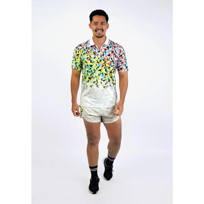 Trijee Polo / Men  / Polo Jersey / Dry Fit / MD Polo M- Multi Dots 6