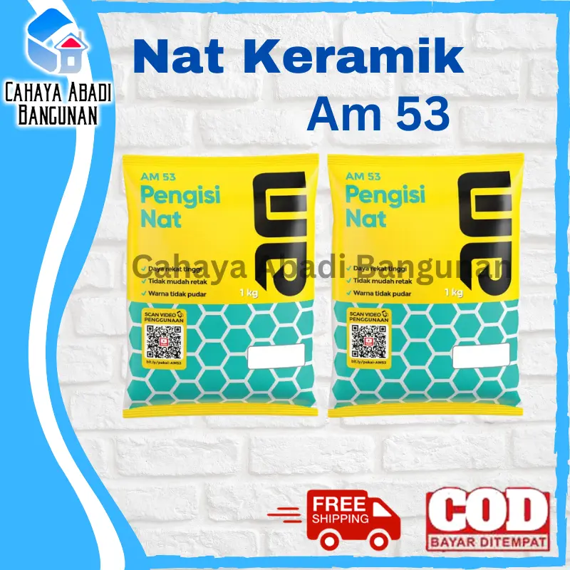 Nat Keramik AM 53 | Pengisi Nat | Tile Grout | Semen Warna | Blue Green Pink 0