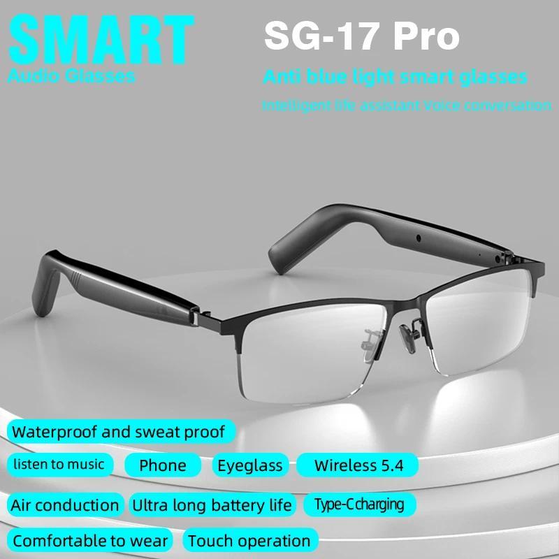 SG-17 Pro 2025 New Bluetooth Smart Glasses Anti-Blue Light Sunglass Music Player Voice Assistant Outdoor Sports Smart Sunglasses - Image 2