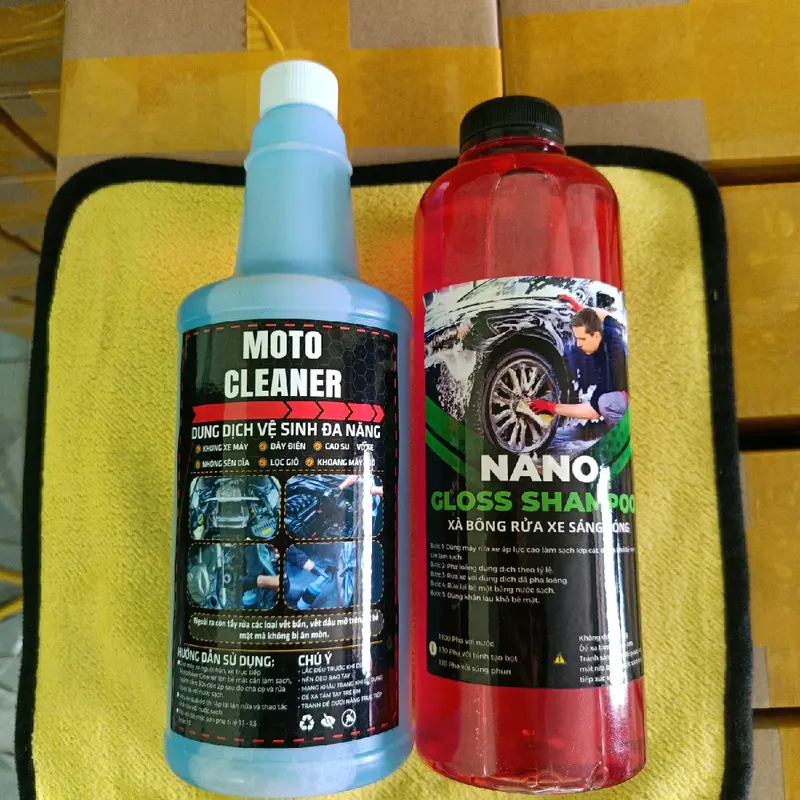 12 Món Rửa Xe Đầy Đủ 1000ml Xà Bông Rửa Xe 850ml Super Clean Rửa Sên Chuyên Dụng Và 10 Món Phụ Kiện Lau Xe ru axe cọ vesinh sen tayrua khan tay combo 11 x abong 2