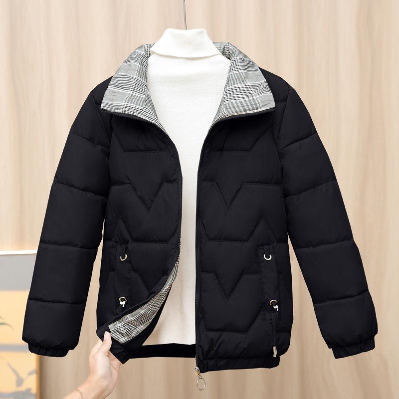 Product Introduction of Cotton-padded Jacket Short Women's New Winter Large Size Fashion Stand-up Collar Warm Loose Jackets 18