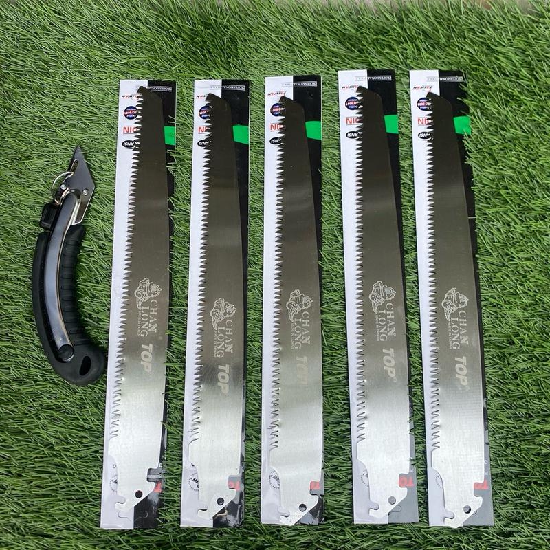 ComBo 1 cán cưa + 5 lưỡi cưa Top   - cưa cầm tay - cưa gỗ - cưa cây - cưa 350mm