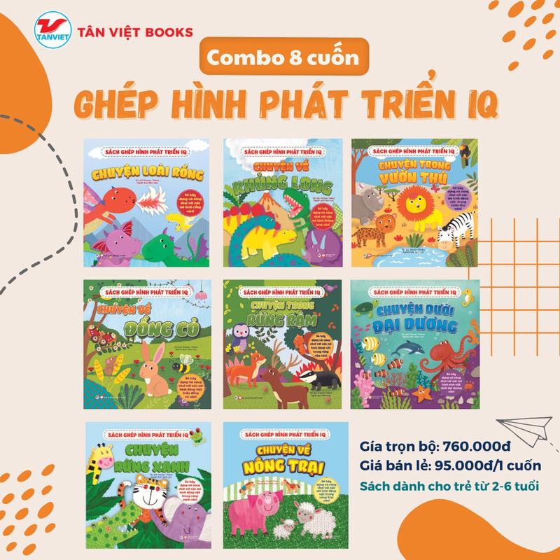 Bộ sách “Sách ghép hình phát triển IQ” - Tân Việt 0