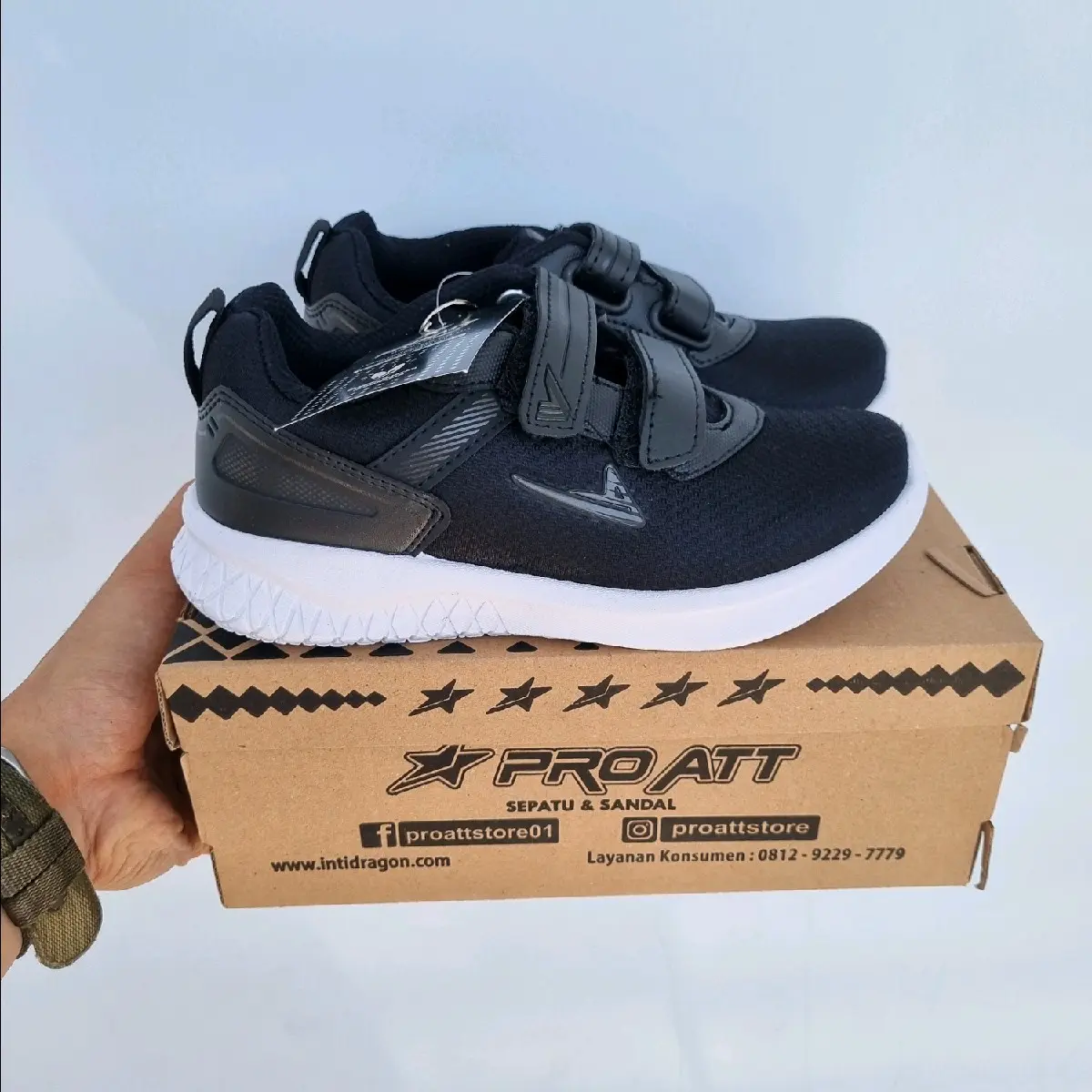 pro att sepatu anak perekat Hak Datar
