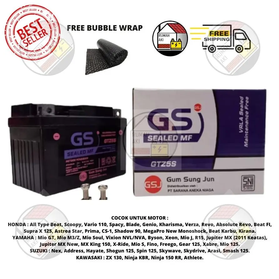 AKI MOTOR VIXION, JUPITER MX NEW, FREEGO, BYSON, FINO, XEON, X-RIDE GTZ5S GS MF accessories air Gear Motorcycle