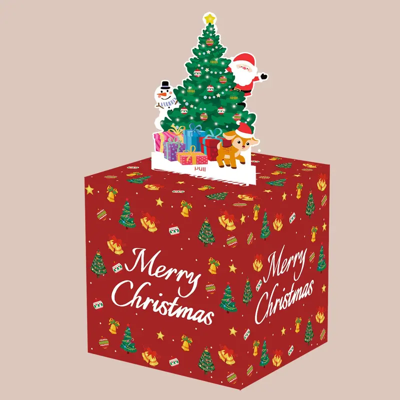 Christmas Themed Money Box, 1 Set Creative  Birthday Cash Gift Box, Party Decoration Supplies for Festival Christmas 8
