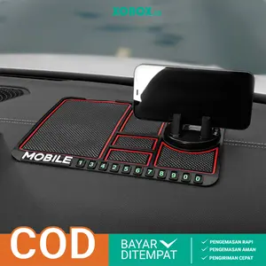 Alas Mobil Dashboard 3 in 1 Phone Holder Mat Car Mount Anti Slip Multifungsi OTO4012