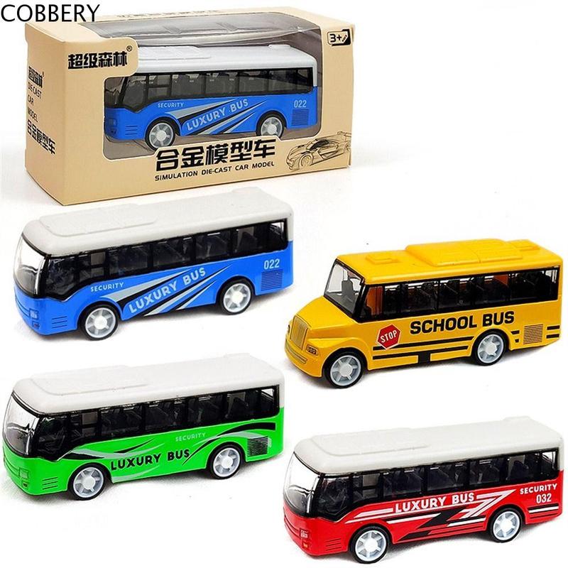 Mô Hình Xe Buýt, Chất Liệu Hợp Kim Giả Cao, Đồ Trang Trí Hình Xe Buýt, Xe Kéo Lùi, Mô Hình Xe Buýt Mô Phỏng, Quà Tặng Giáng Sinh, Thích Hợp Cho Trẻ Em, Mô Hình Xe Buýt Trường Học, Đồ Chơi