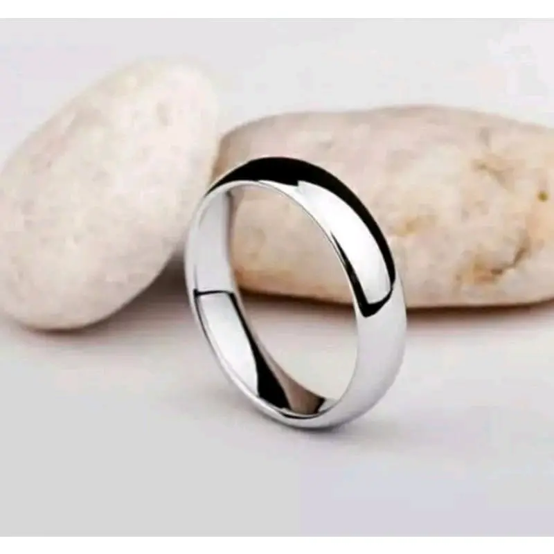 cincin titanium terlaris motif tercantik warna  Emas Putih Rings Elegan 6