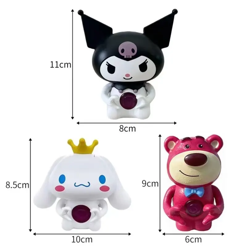 Mainan perempuan [Versi audio]I love you Lotso Sanrio boneka Night sonic Light Kawaii 3D LED Cinnamoroll Lampu Figure Kartun  Lucu Kecantikan Hiasan Kamar Tidur Samping Tempat Kotak kado ulang tahun cewek Plastik pentol pasangan Kuning Hadiah Ayam 8
