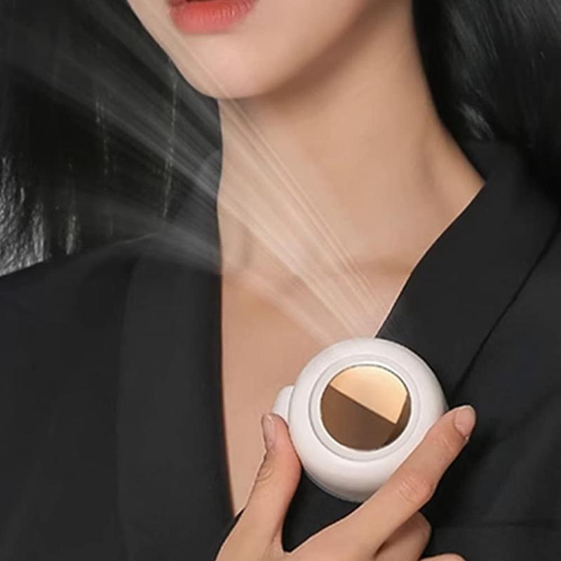 Product Introduction of Portable Silent Mini Bladeless Electric Fan, 360° Rotatable Small Personal Fan with Clip, Rechargeable Rotating Fan for Outdoor & Travel & Office 8