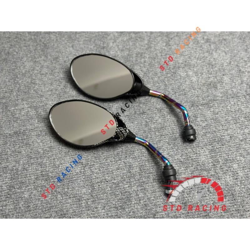 KÍNH YAZ CACBON CHÂN TITAN 10li gắn xe máy wave dream vario exciter winner