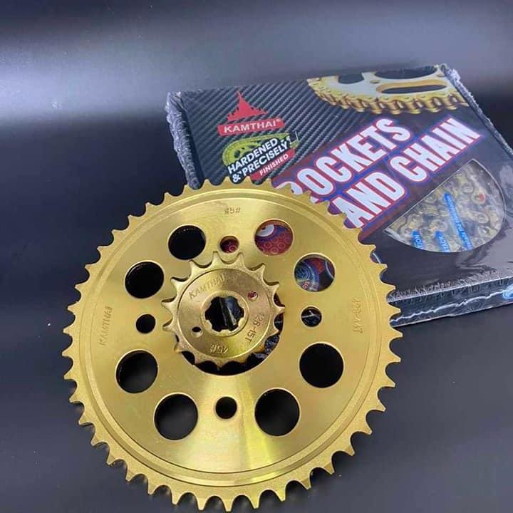 MÃ SỐ 5: Ex 150, Ex 135 , Winnner V1 V2 V3 , Raider/Satria Fi , Sonic . Nhông sên dĩa bộ full vàng