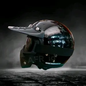 Helm Bogo Retro+Topeng Goggle Mask  Motocross SNI Paket Touring Helem Trail FullFace Dewasa Motorcycle