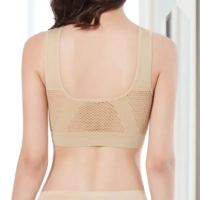 M-6XL Women Hollow Out Fitness Yoga Sports Bra For Running Gym Padded push up Seamless Top Athletic Vest brassiere 3