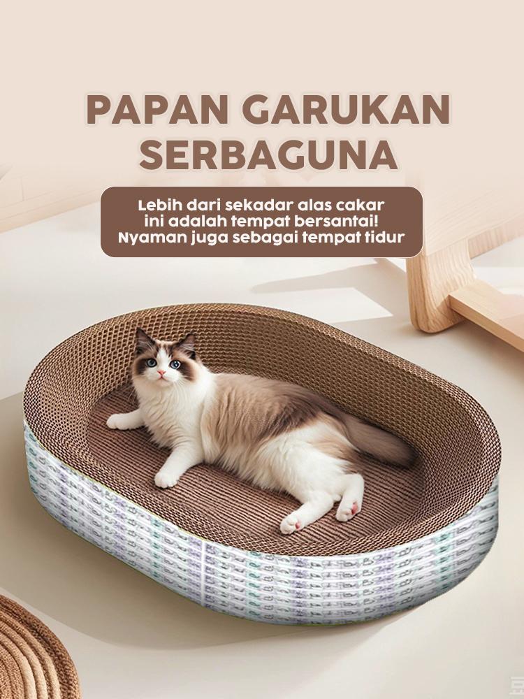 FOCAT Garukan Hewan Peliharaan M104-M106 Cat Scratch Board Extra Tebal Papan Garuk Mainan Kucing FOCAT Garukan Hewan Peliharaan M104-M106 Cat Scratch Board Extra Tebal Papan Garuk Mainan Kucing