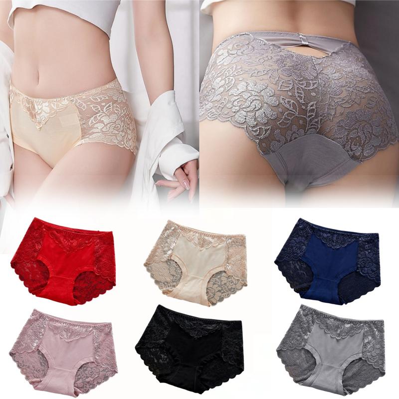 Quần Lót Ren Không đường May, Dành Cho Nữ, Siêu Mỏng, cạp vừa, Thoải Mái Và Thoáng Khí, Quần Sịp Nữ, Thân Thiện Với Da, Chống Vi Khuẩn, Thích Hợp Cho Phụ Nữ Women Voi 0