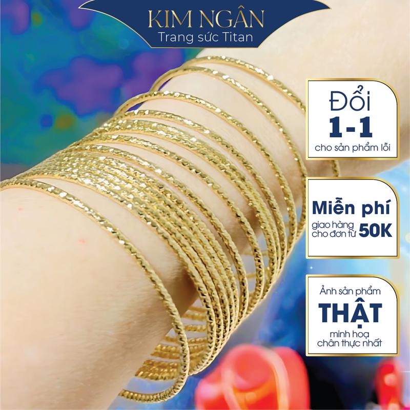 Ximen Không Khoá - Bộ 7 vòng tay 1.5 ly Vòng tay titan không gỉ không bạc màu thiết kế tinh tế Trang sức Titan cao cấp Cao Su Titanium