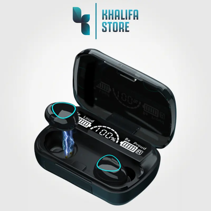 Headset Bluetooth TWS Pro Gaming LED Powerbank Headphone 4