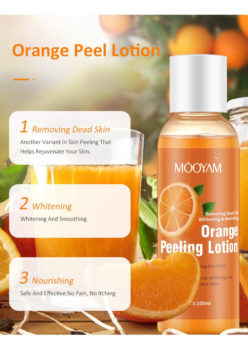 Product Introduction of Orange Peel Lotion Peeling Oil Body Lotion Mild Exfoliating Gel Lotion Orange Peeling Lotion 14