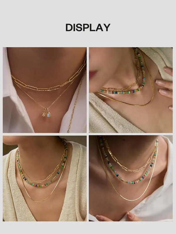 Mix and Match Paperclip Chain Necklace 5