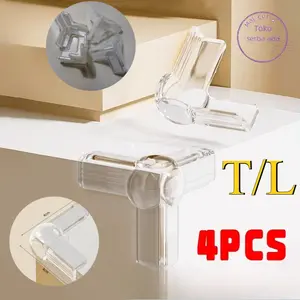 SPESIAL PELINDUNG MEJA SAFETY BAYI - 4 PCS Silikon Transparan