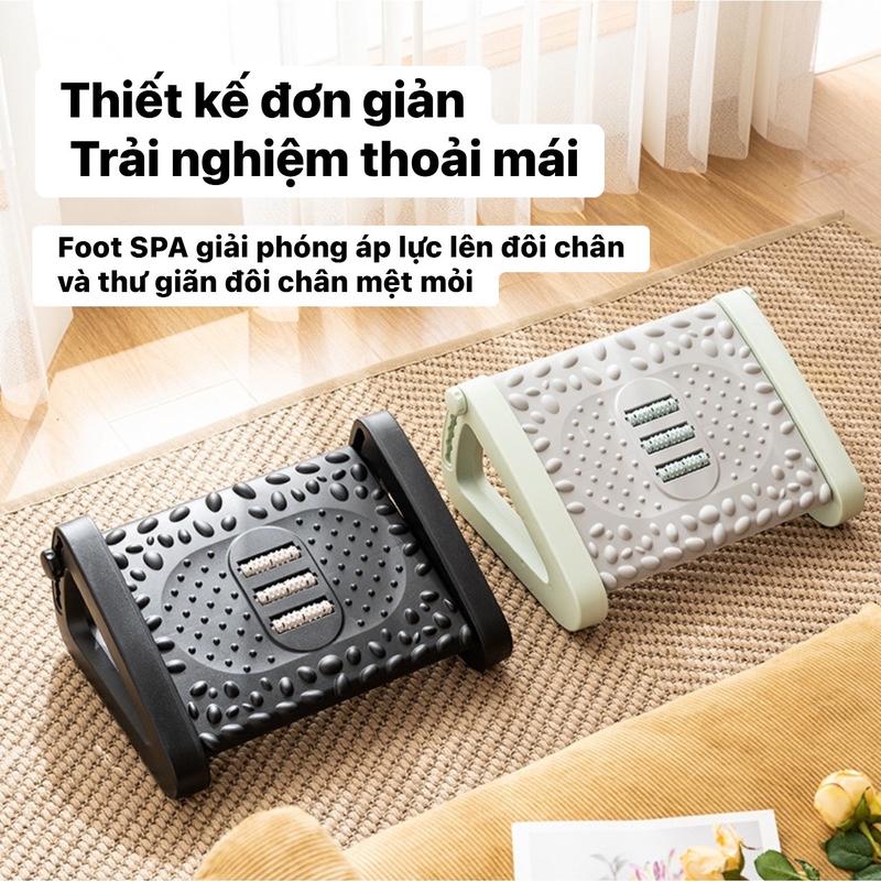 Product Introduction of [HomeX] ERGONOMIC FOOTREST  - Ghế Gác Chân Công Thái Học- Điều chỉnh được 28