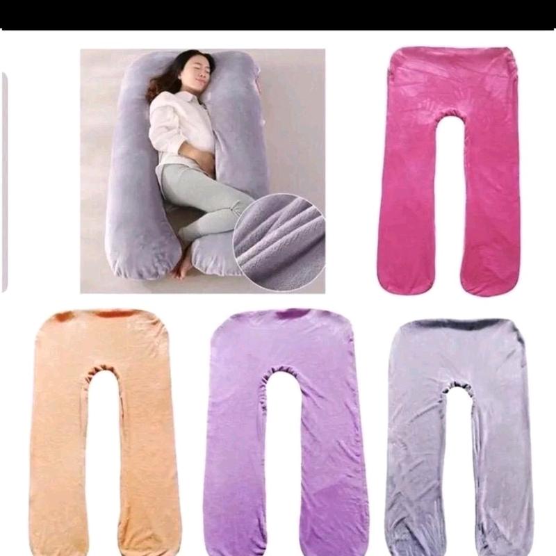 VỎ gối ôm cho mẹ bầu chữ u vải 100% cotton Hàn Quốc có khóa kéo, gối tựa lưng gác chân chống đau mỏi cho mẹ bầu Cotton Gối Ngủ