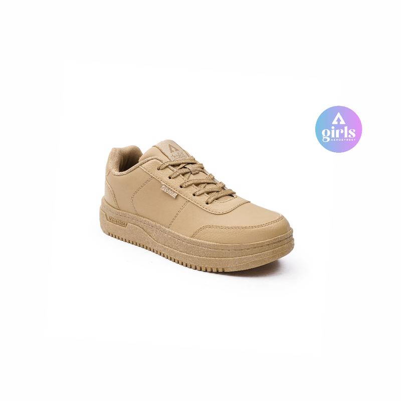 Aerostreet 37-40 Leona One Tone Mocca Muda Mocca Mocca - Sepatu Sneakers Casual Sport Pria Wanita Aero Street 4