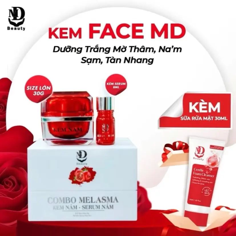 Kem Face MD 30Gr Kèm Sữa Rửa Mặt mini