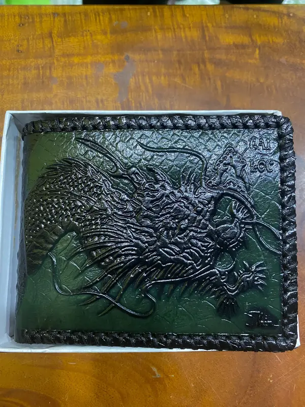 Ví Lộc Tài 12 con Giáp - may mắn tài lộc theo tuổi phong thủy ví ngang thịnh hành   Da Nam Wallet 4