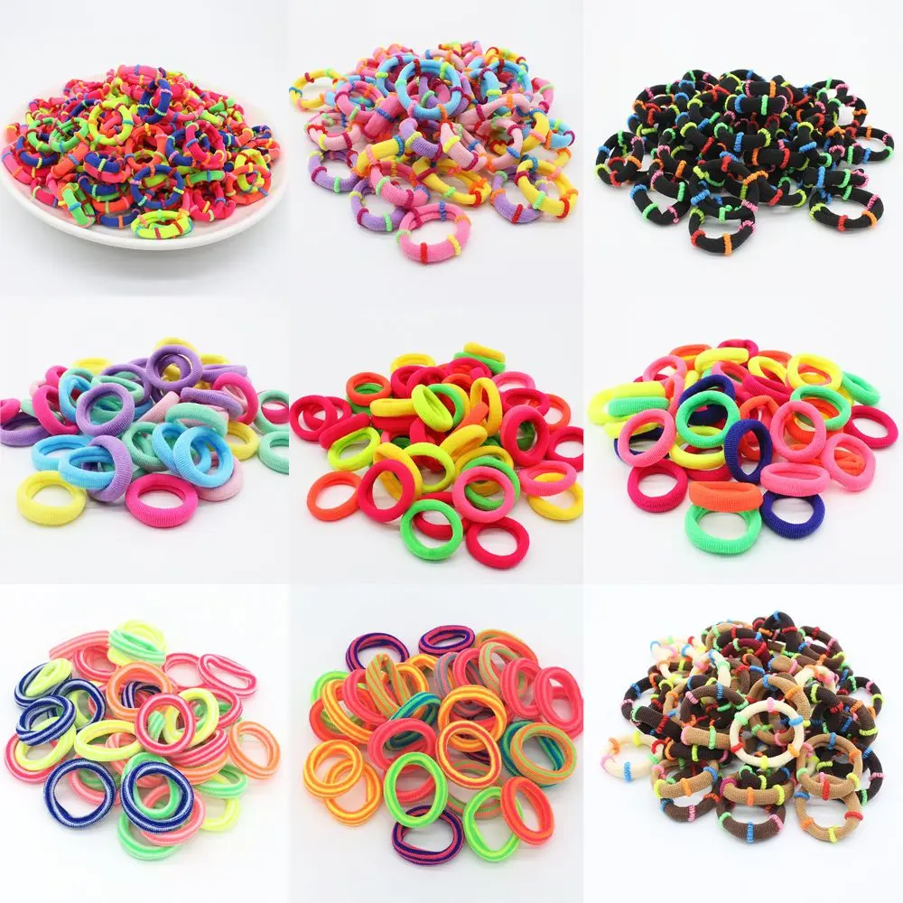 50pcs Styling Tools Baby Girls Kids Elastic Hair Scrunchie Children Headbands Hair Rope Small Hair Bands