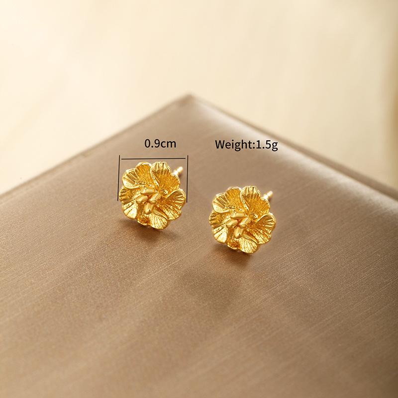 Product Introduction of Flower Stud Earrings! Retro Flower Design, Fairy - style Fashion Jewelry 8