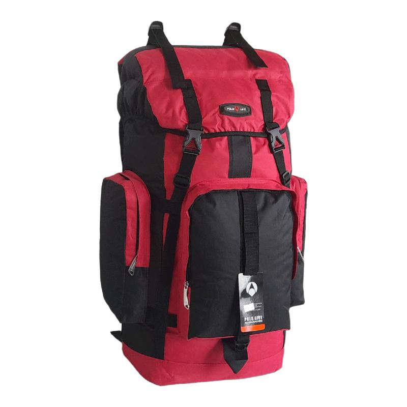 Tas keril 60L tas gunung besar tas gunung murah tas gunung pria dan wanita Olahraga Ransel mendaki tas olahraga 2