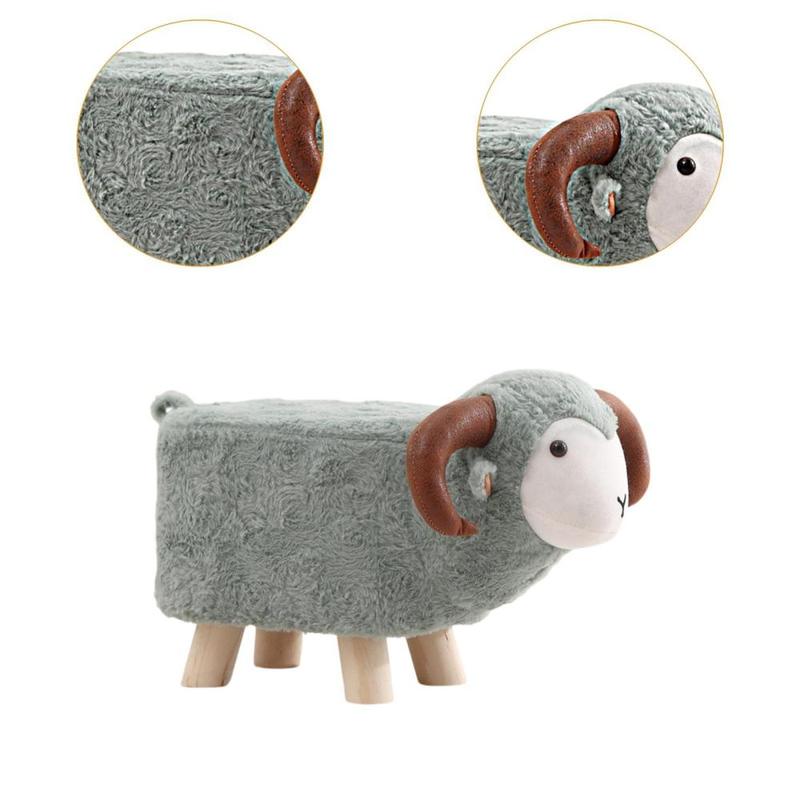 Product Introduction of Cute Animal Footstool Comfortable Kids Stool for Bedroom Indoor Guest Rooms 2