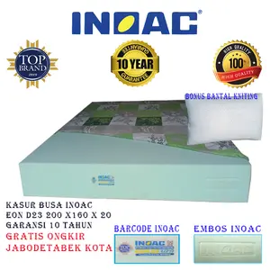 Inoac kasur busa 160 x 200 x 20 cm garansi 10 tahun Asli Distributor Tebal Mewah Penyangga Punggung