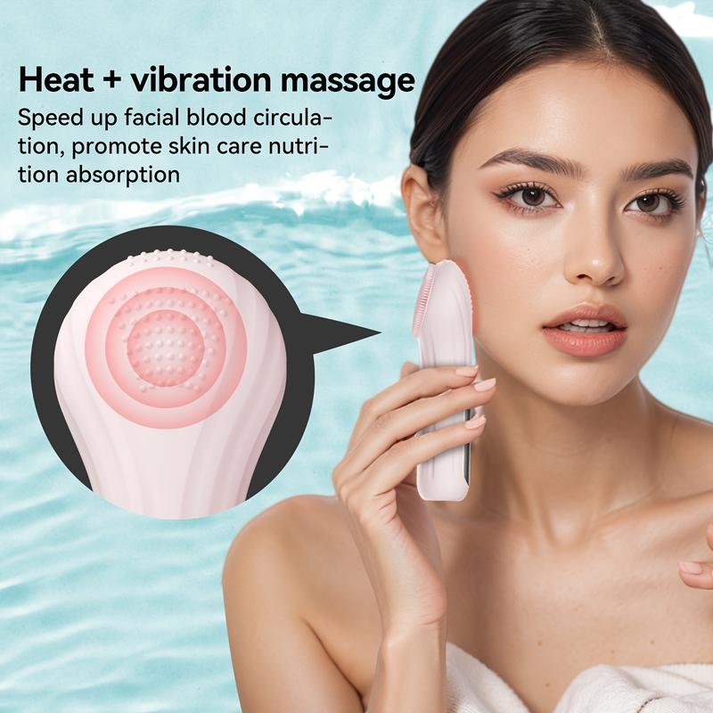 Product Introduction of Máy Massage Làm Sạch Da Mặt, Có Thể Sạc Lại USB, Cầm Tay, Không Có Mùi Thơm, Dụng Cụ Thủy Trị Liệu Làm Đẹp, Thích Hợp Để Tẩy Trang Và Rửa Mặt, Món Quà Hoàn Hảo Cho Bé Gái 5