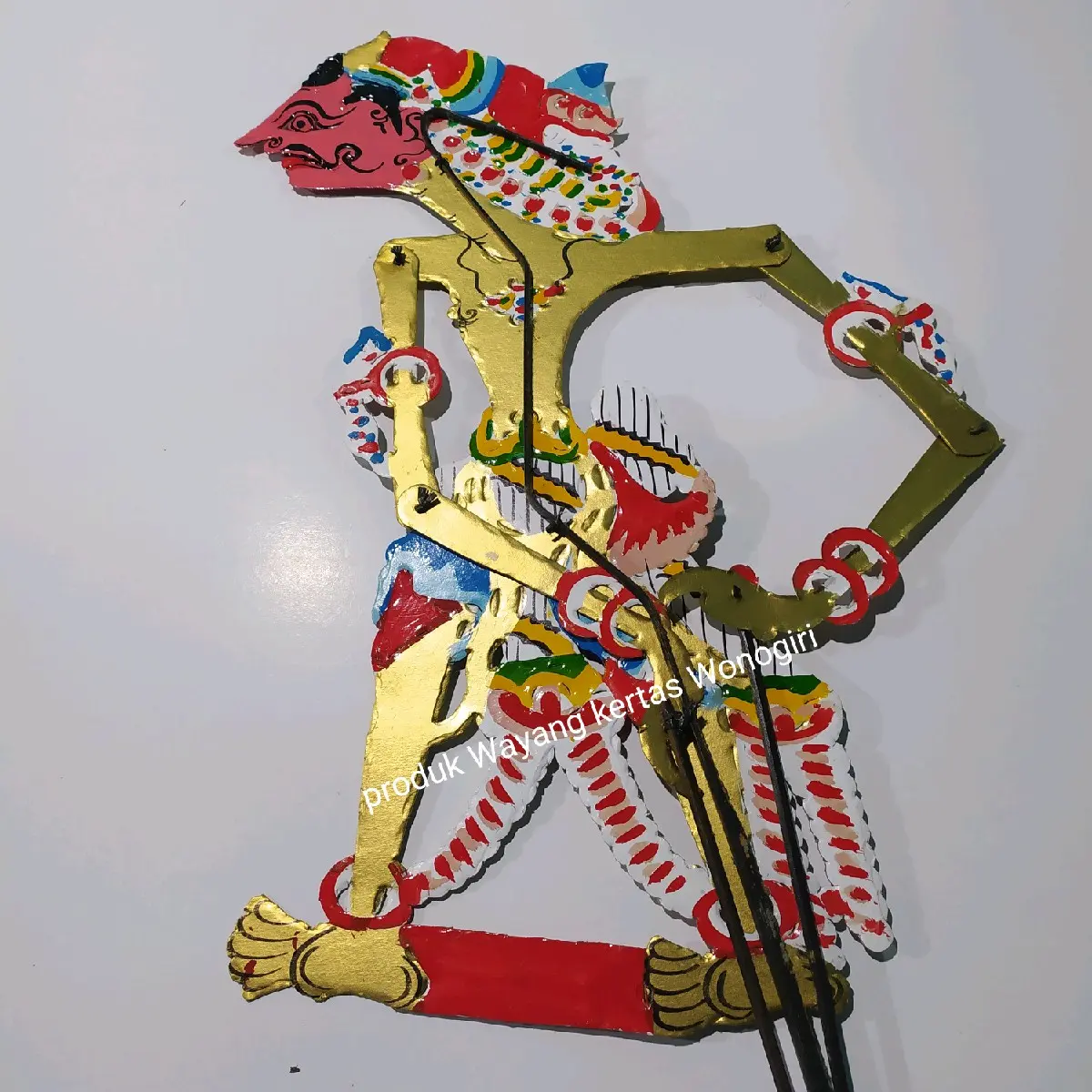 Wayang kulit kertas duplex Aswatama ukuran standar pentas pedalangan resmi