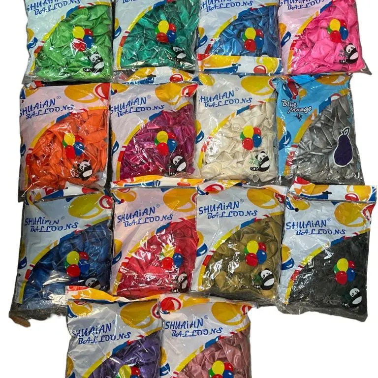 Balon Metalik Model Batang Pack 100 - Banyak Warna Tersedia