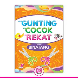 (BK) Menggunting Mencocok Merekat Buku Anak - Tema Binatang