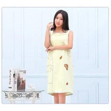 Baju Handuk Wearable Towel Mandi Multifungsi Motif Karakter 3