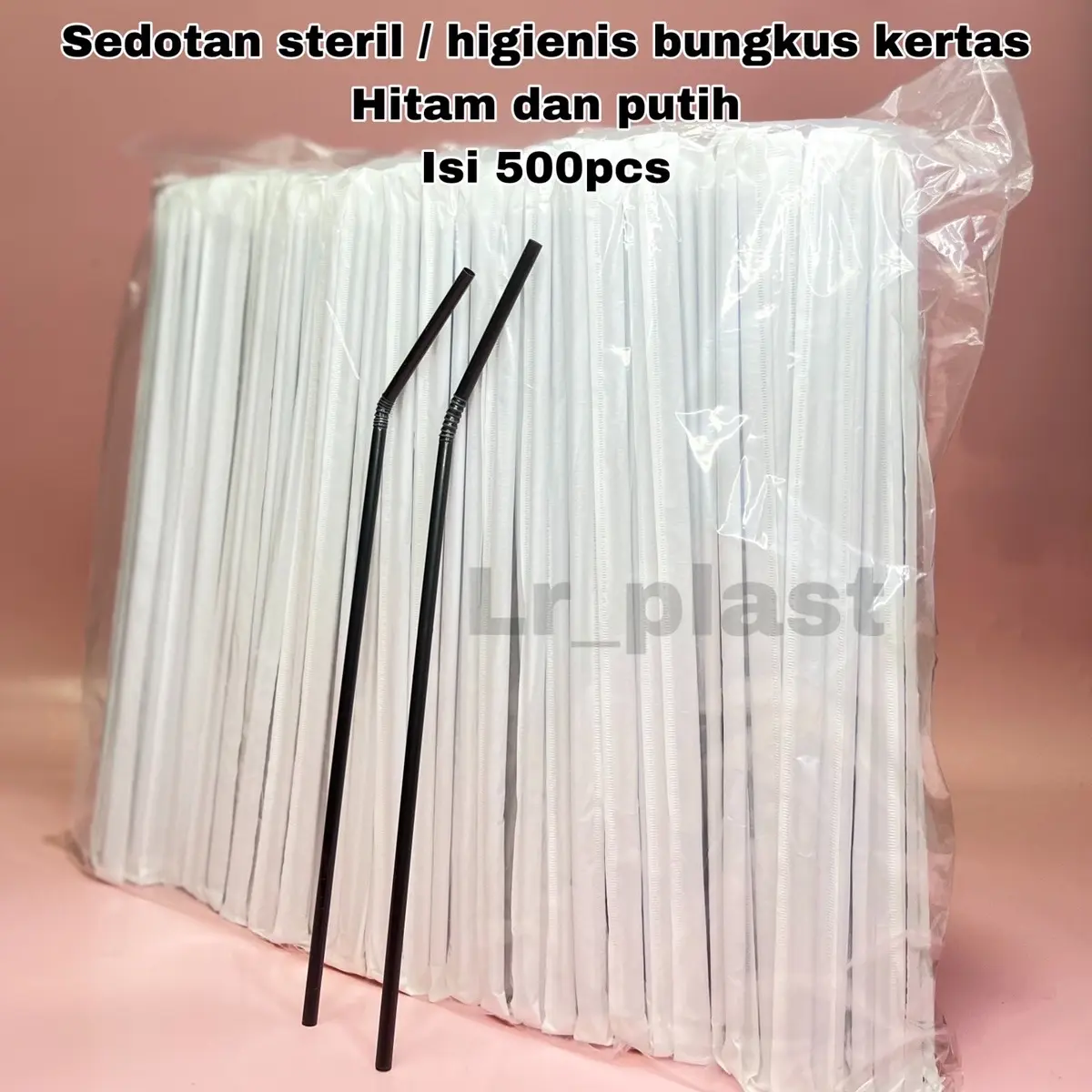 SEDOTAN STERIL BUNGKUS KERTAS / SEDOTAN HIGIENIS TEKUK / SEDOTAN FLEXYBEL PLASTIK Putih