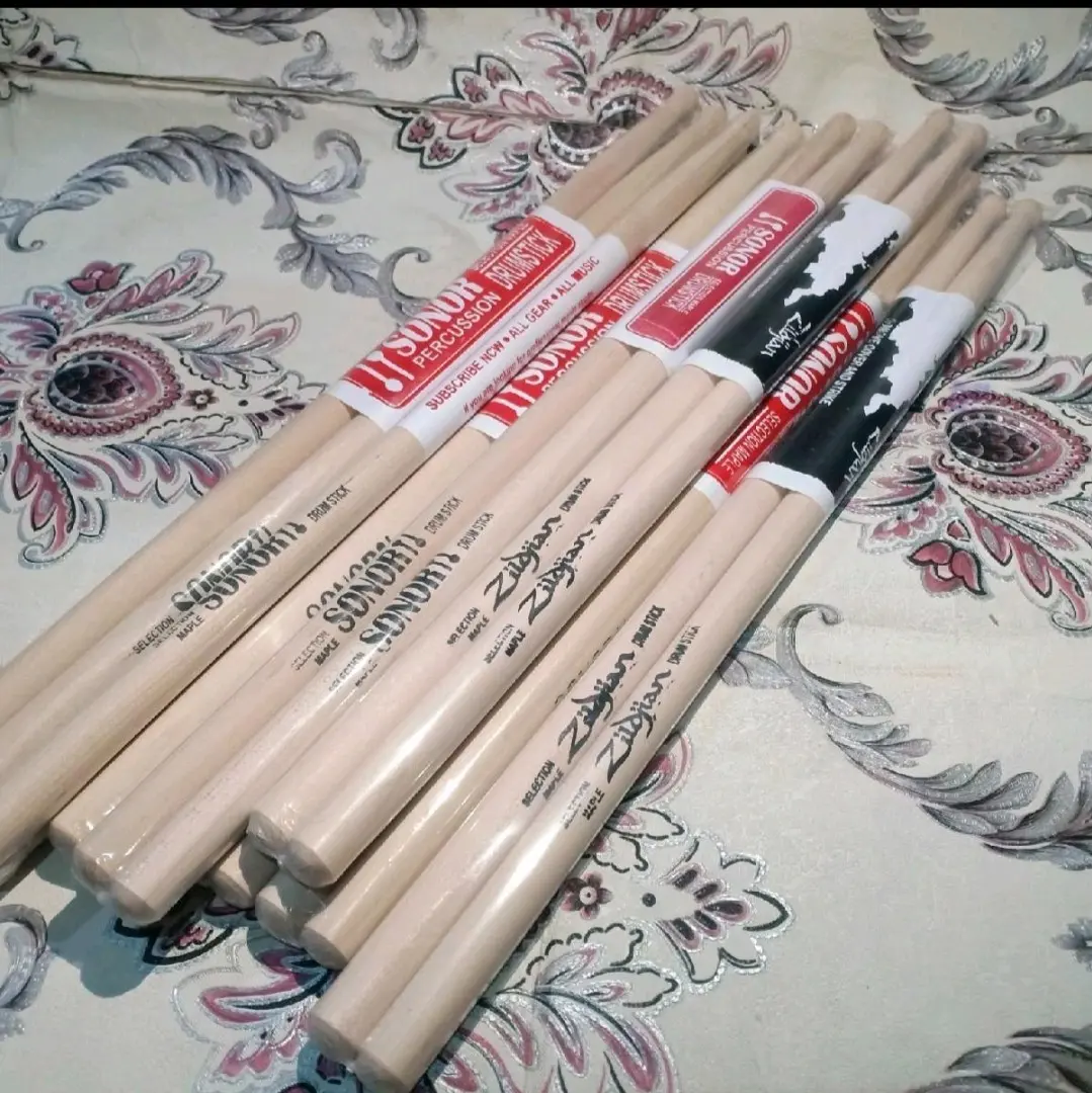 STICK DRUM & STICK MARCHING BELL PUTIH / KUNING
